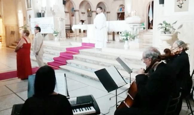 Marcha nupcial con violín violoncello y órgano